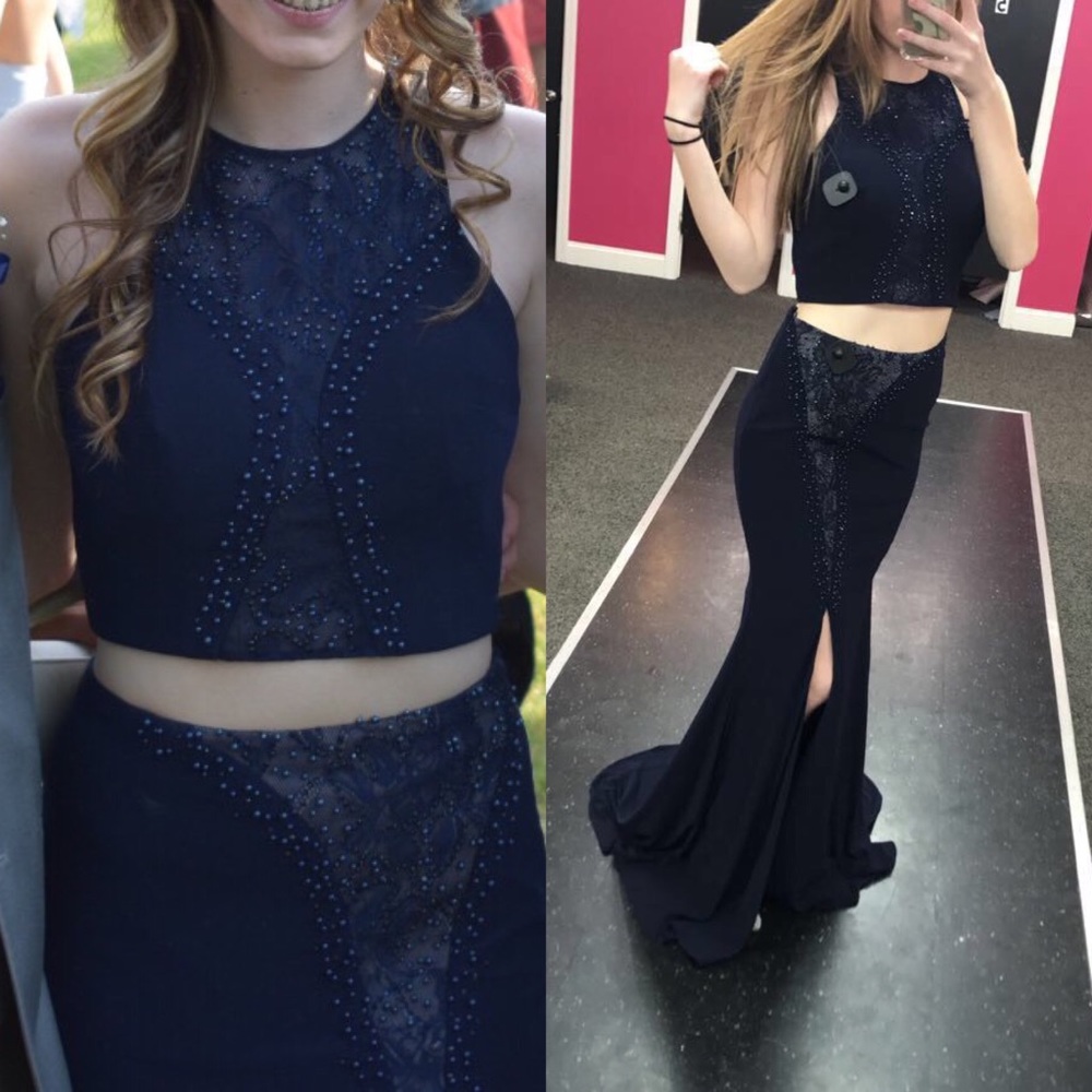 Navy Blue Prom dress